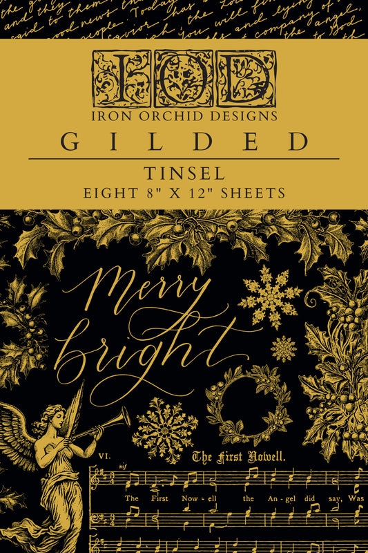 Iron Orchid Designs - Tinsel - Furniture Gilded Transfer Pad ***Limited Edition***