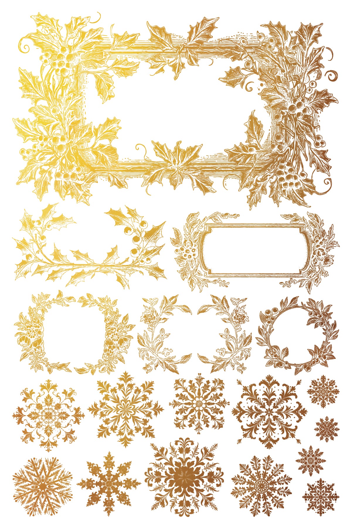 Iron Orchid Designs - Tinsel - Furniture Gilded Transfer Pad ***Limited Edition***