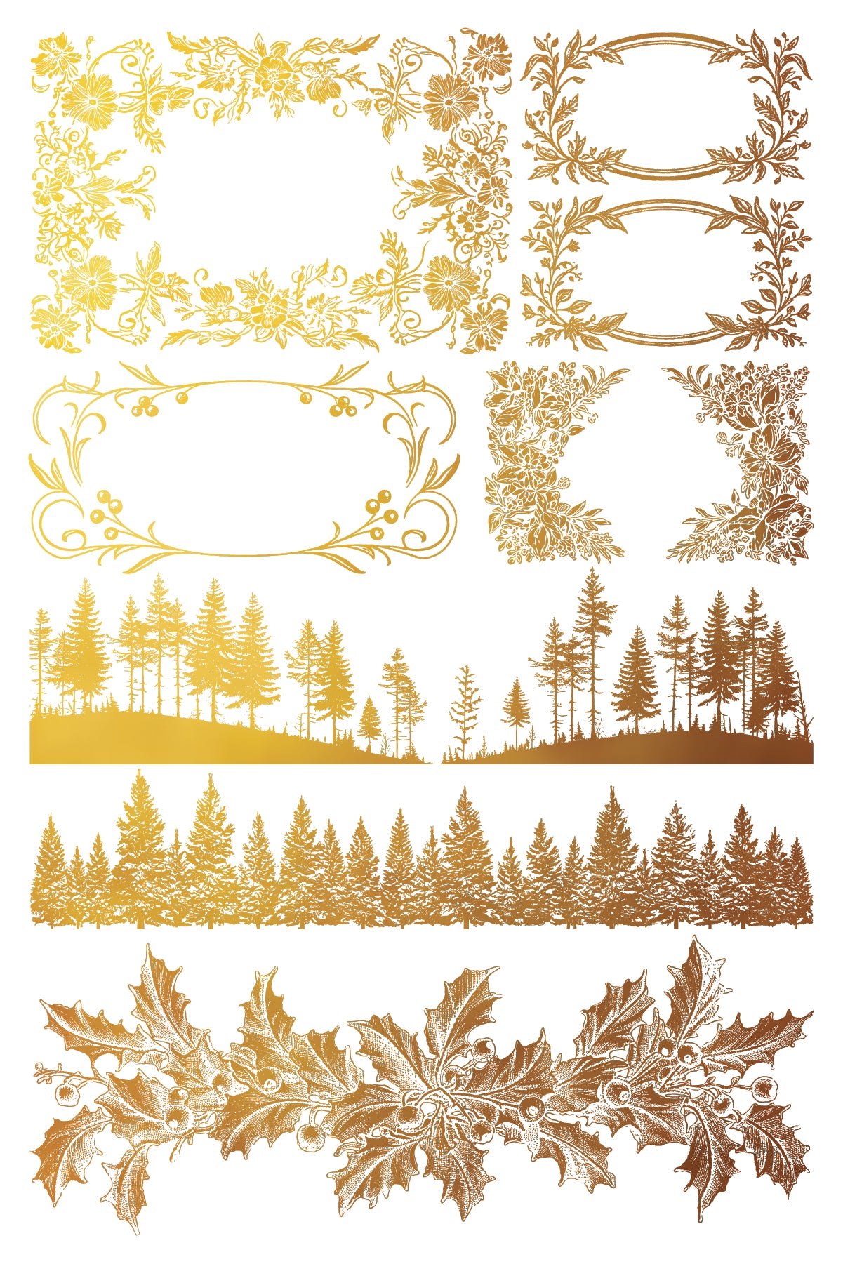 Iron Orchid Designs - Tinsel - Furniture Gilded Transfer Pad ***Limited Edition***