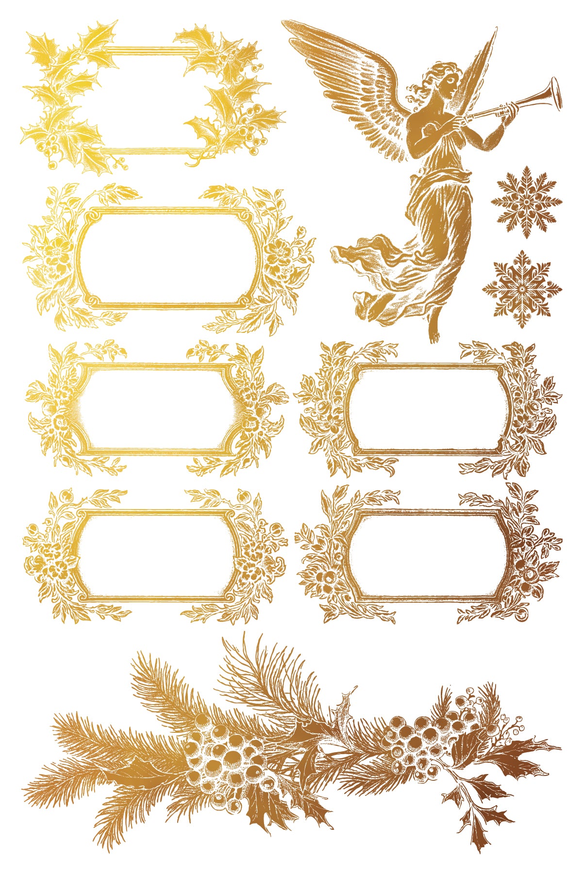 Iron Orchid Designs - Tinsel - Furniture Gilded Transfer Pad ***Limited Edition***