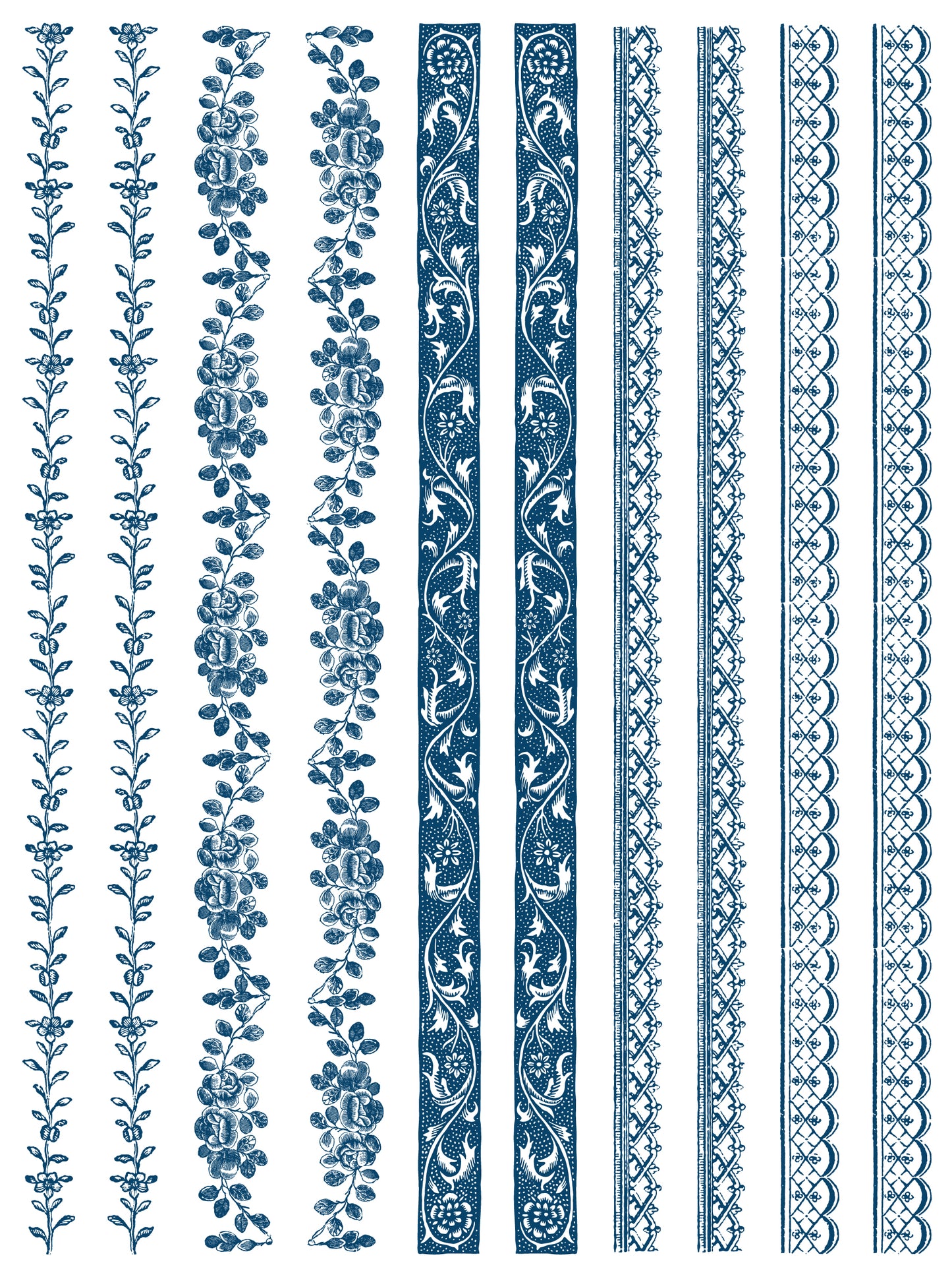 Iron Orchid Designs - Delft Traditions Azure - Paint Inlay