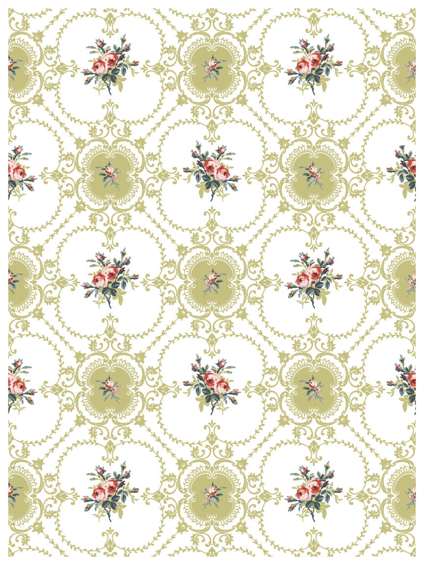 Iron Orchid Designs - Lattice Rose - Paint Inlay