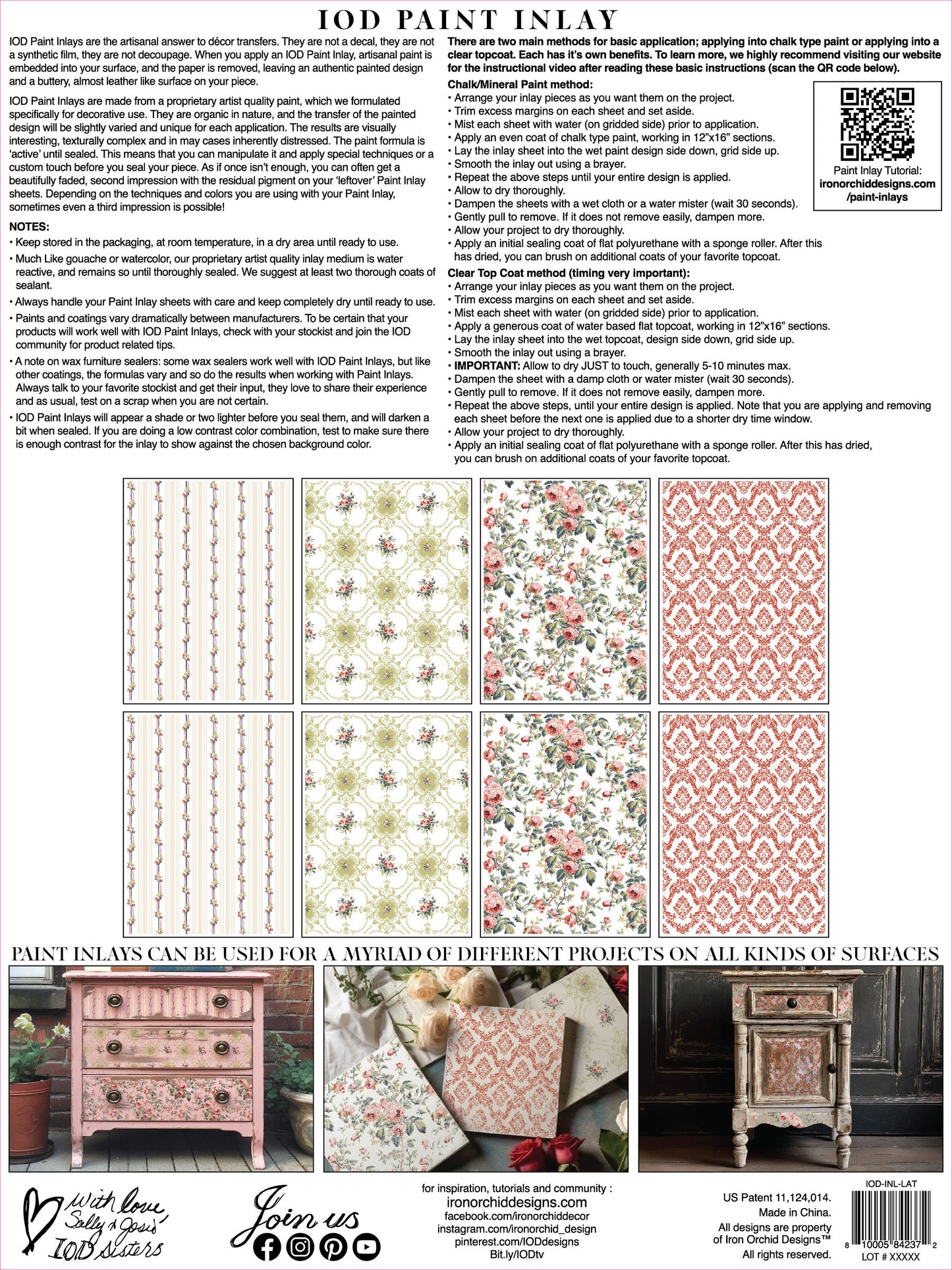 Iron Orchid Designs - Lattice Rose - Paint Inlay