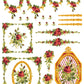 Iron Orchid Designs - Petite Fleur Red - Paint Inlay