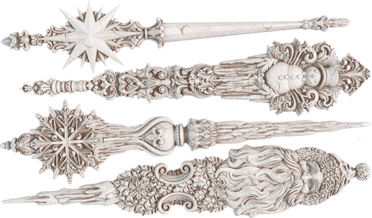 Iron Orchid Designs - Mould - Christmas Tapers  **Limited Edition**