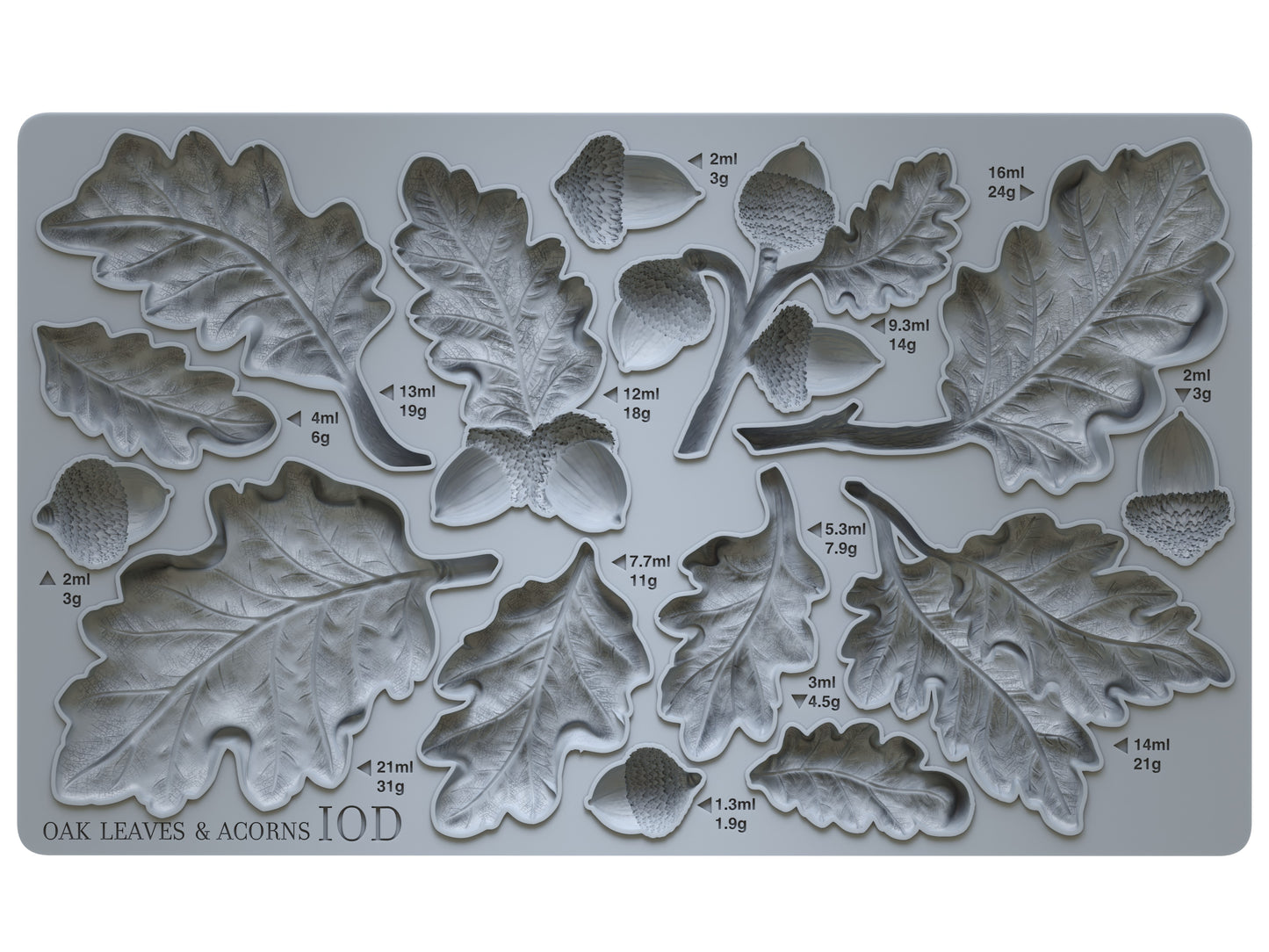 Iron Orchid Designs - Mould - Oak Leaves & Acorns