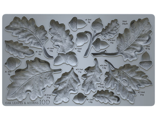 Iron Orchid Designs - Mould - Oak Leaves & Acorns