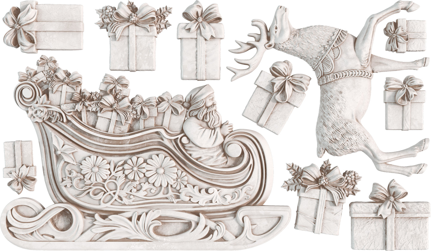 Iron Orchid Designs - Mould - Santa's Sleigh **Limited Edition** BACK IN STOCK SOON