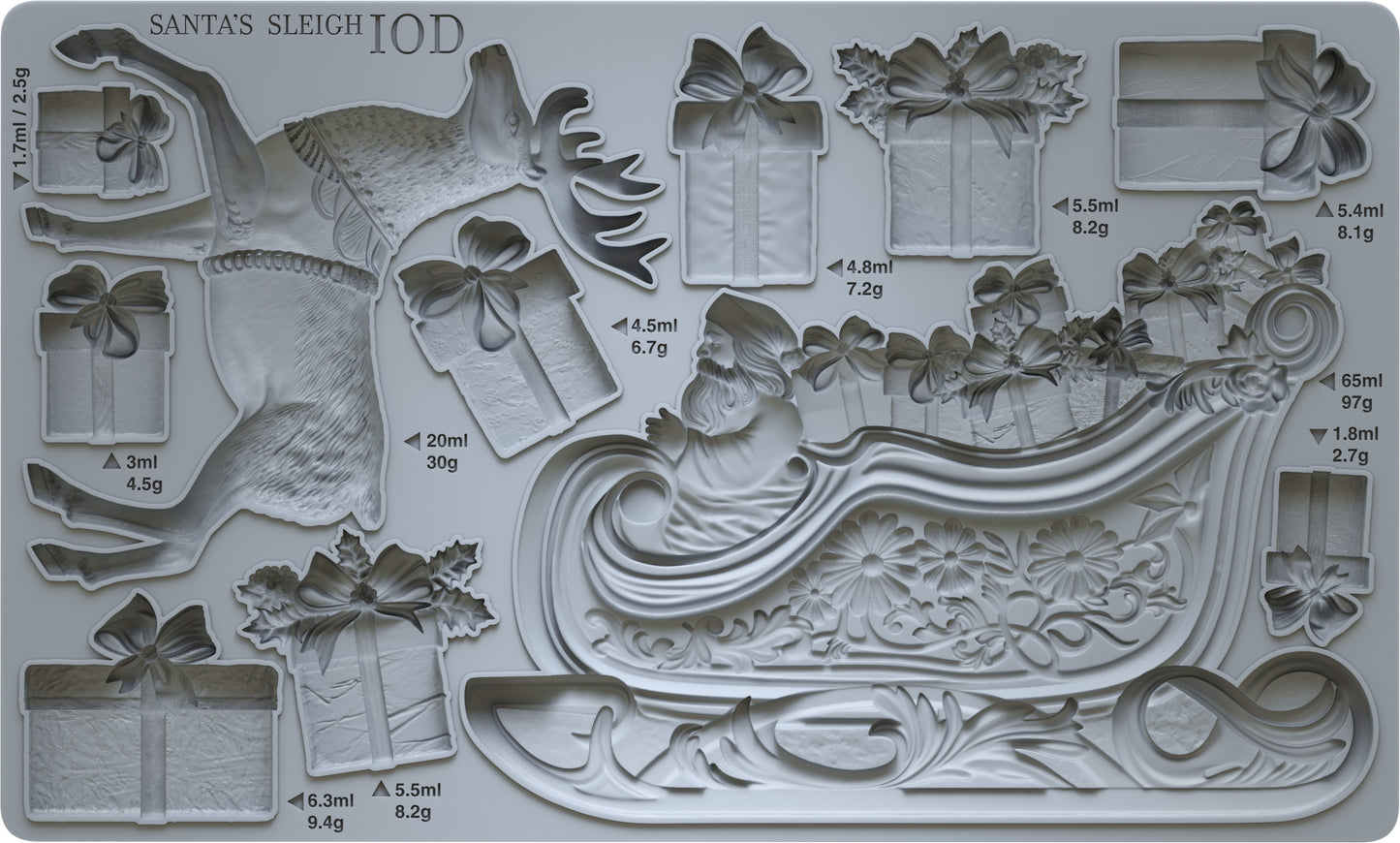 Iron Orchid Designs - Mould - Santa's Sleigh **Limited Edition** BACK IN STOCK SOON