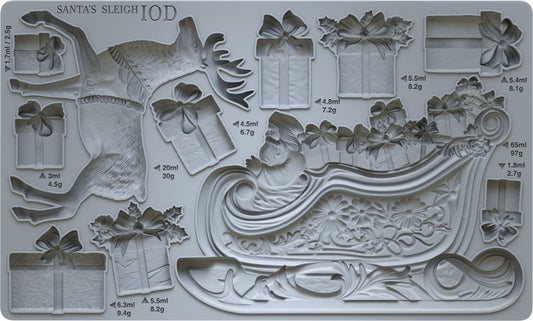 Iron Orchid Designs - Mould - Santa's Sleigh **Limited Edition**