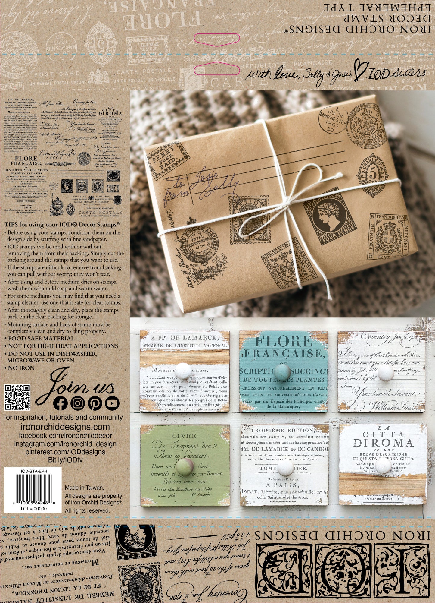 Iron Orchid Designs - Ephemeral Type - Decor Stamp