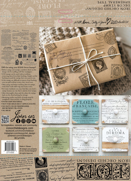 Iron Orchid Designs - Ephemeral Type - Decor Stamp