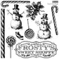 Iron Orchid Designs - Frosty's Sweet Shoppe - Decor Stamp **Limited Edition**