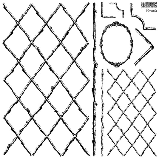 Iron Orchid Designs - Veranda - Decor  Double Stamp