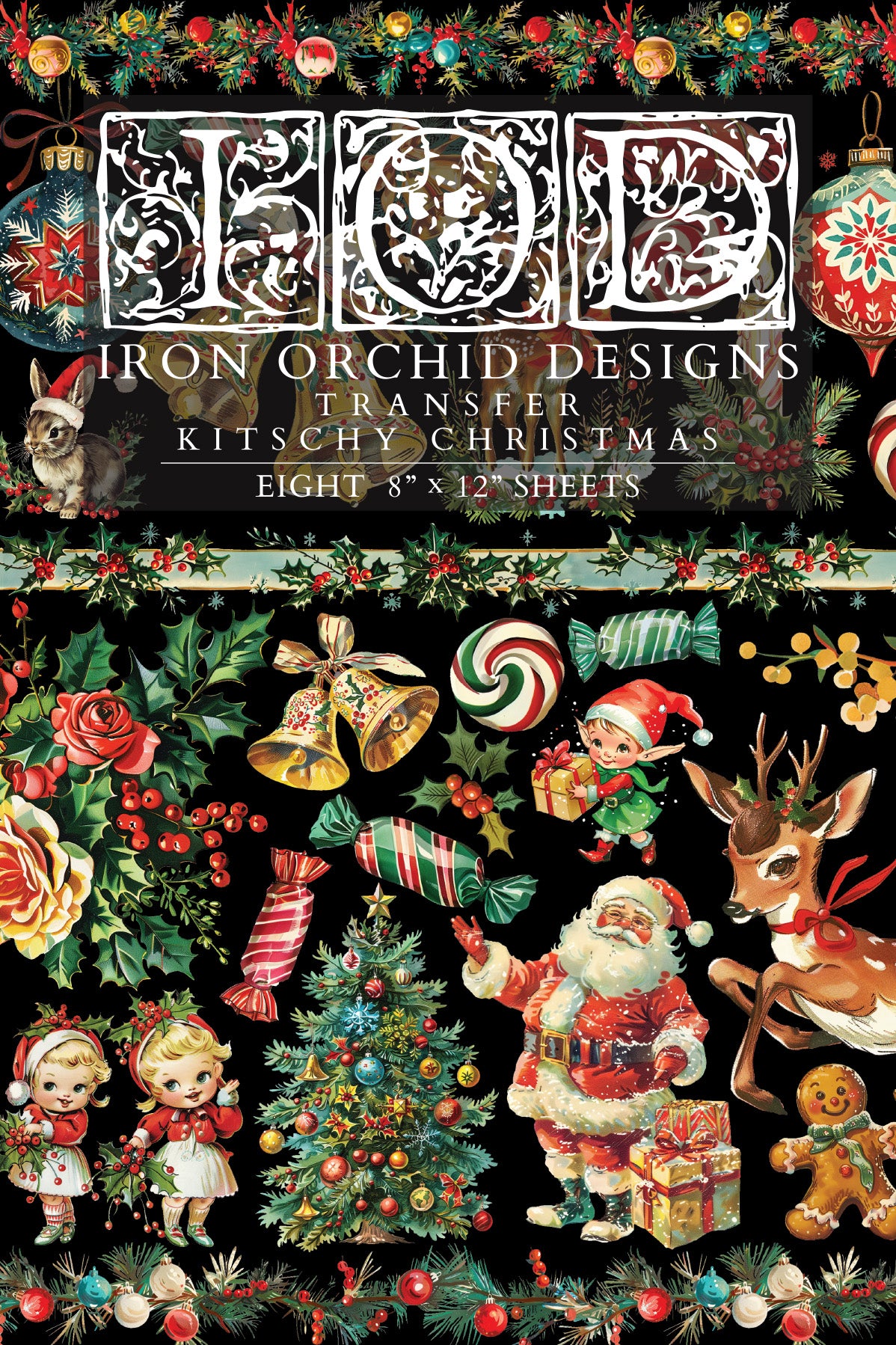 Iron Orchid Designs - Kitschy Christmas - Furniture Decor Transfer Pad ***Limited Edition***