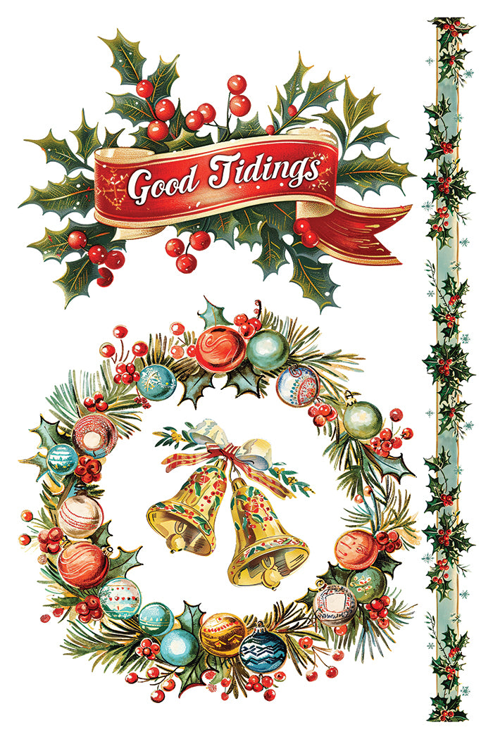 Iron Orchid Designs - Kitschy Christmas - Furniture Decor Transfer Pad ***Limited Edition***