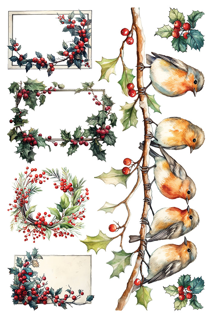 Iron Orchid Designs - Yuletide - Furniture Decor Transfer Pad ***Limited Edition***OUT OF STOCK WITH IOD