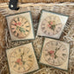 Set of Four MDF Square Coasters Craft Blanks - 10cm