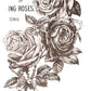 Posy of light brown roses sheet four from iron Orchid Designs May's Roses