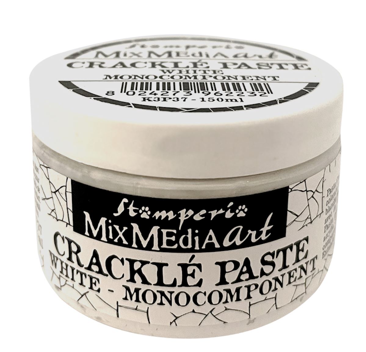 Crackle Paste in White 150 ml - Stamperia - (Monocomponent)