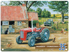 Massey 35 Metal Sign - Large