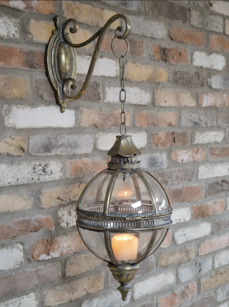 Globe Lantern and Wall Bracket