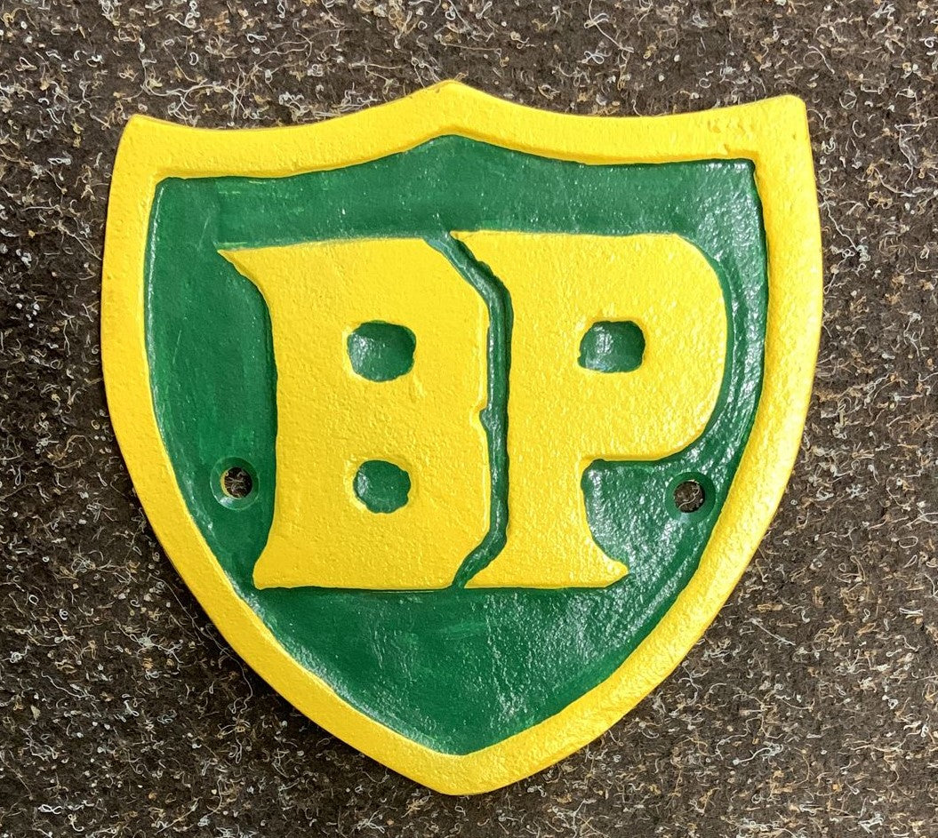 BP  - Cast Iron Sign