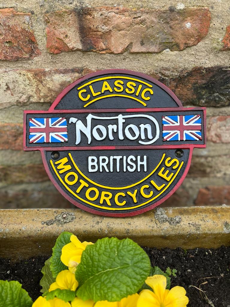 Norton Classic - Cast Iron Sign