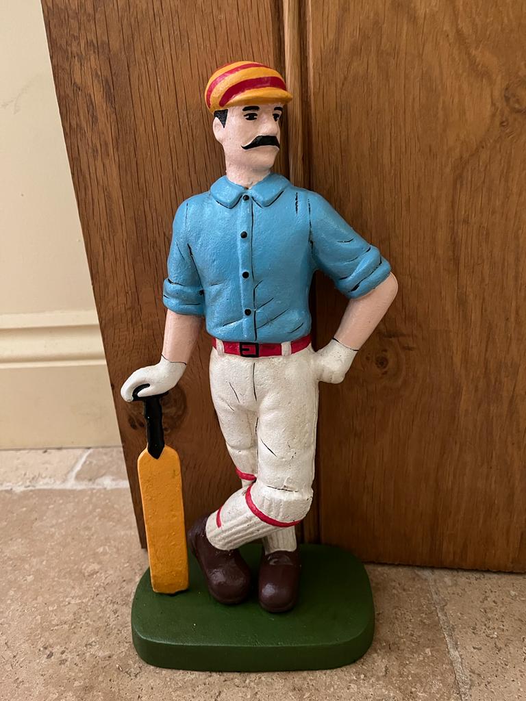 Cricketer Doorstop- Vintage Style - Cast Iron