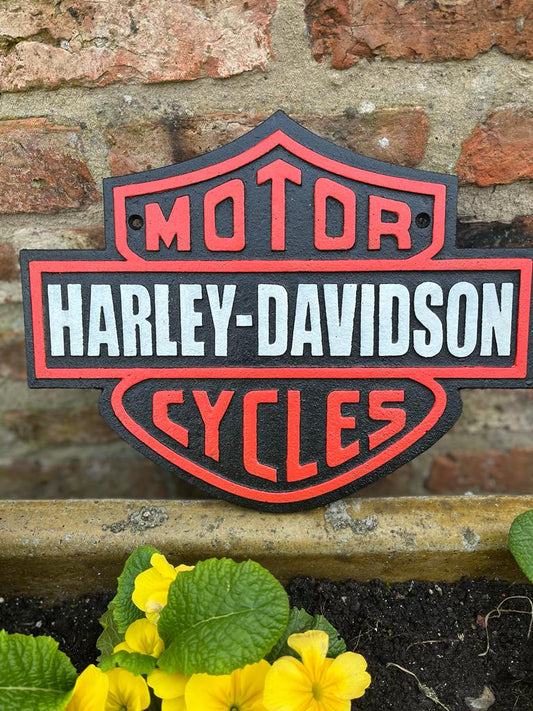 Harley-Davidson Cast Iron Sign