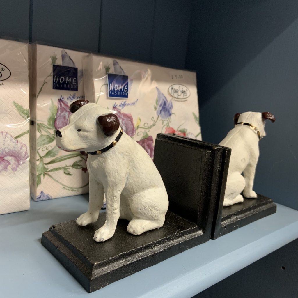 HMV Nipper Bookends Book Ends - Pair - Cast Iron