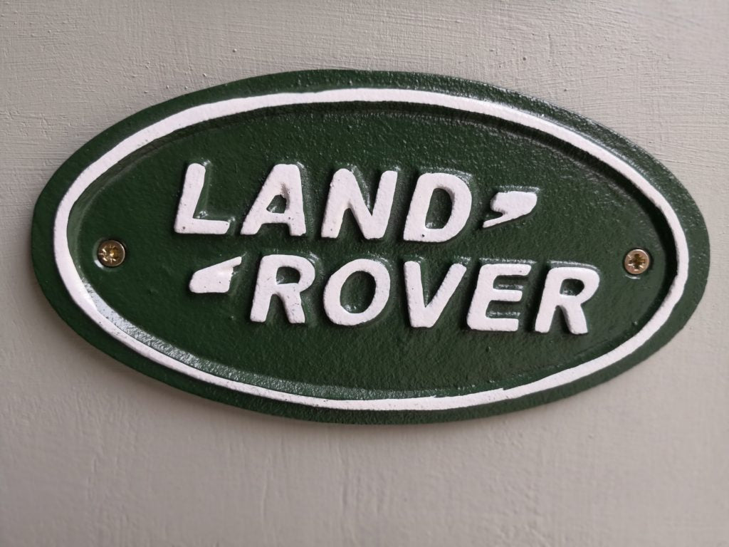 Land Rover Cast Iron Sign - Small