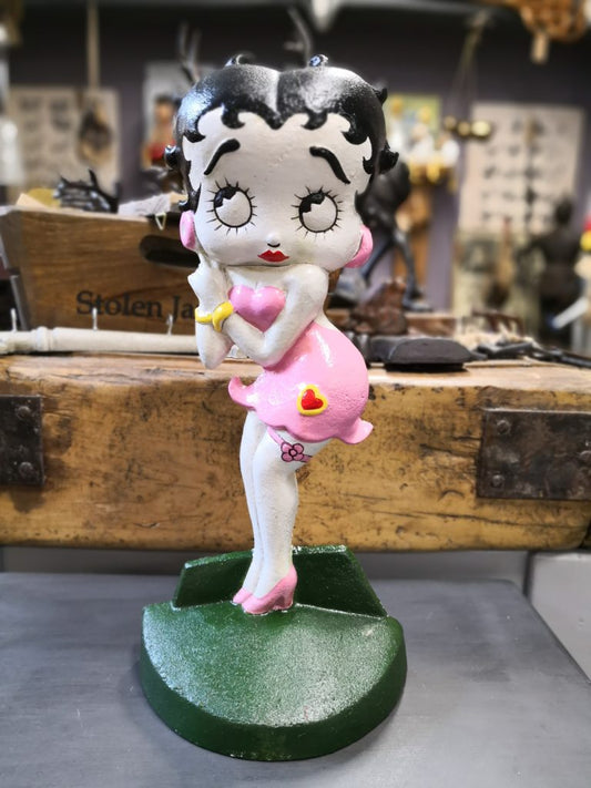 Betty Boop Doorstop - Pink - Cast Iron