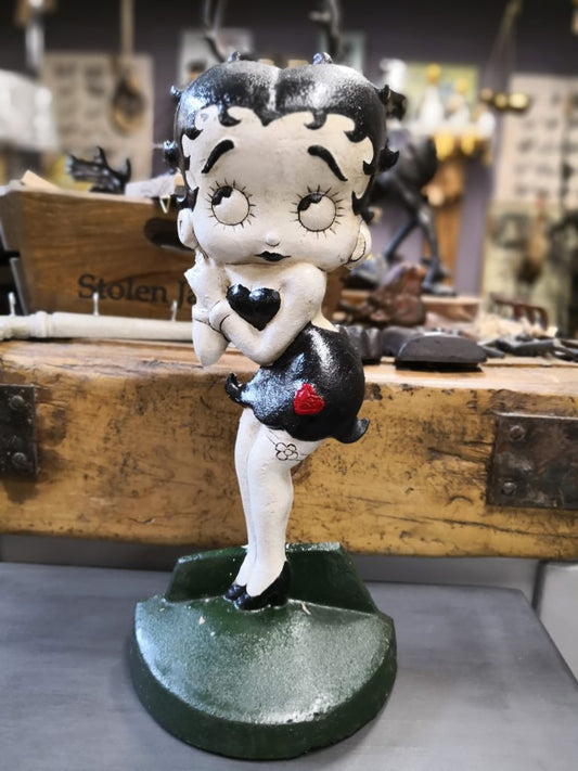 Betty Boop Doorstop - Black - Cast Iron