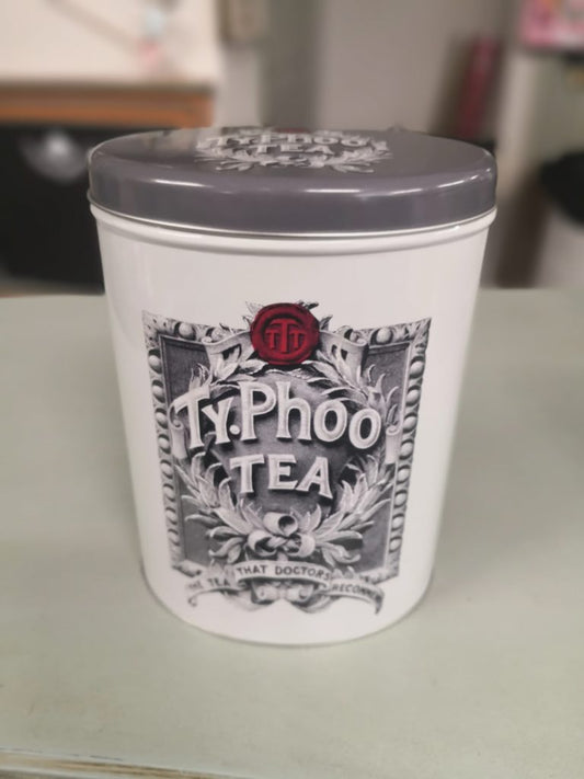 Typhoo Tea Caddy /  Biscuit Tin - oval