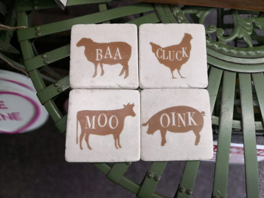 Farmyard Coasters Set of 4