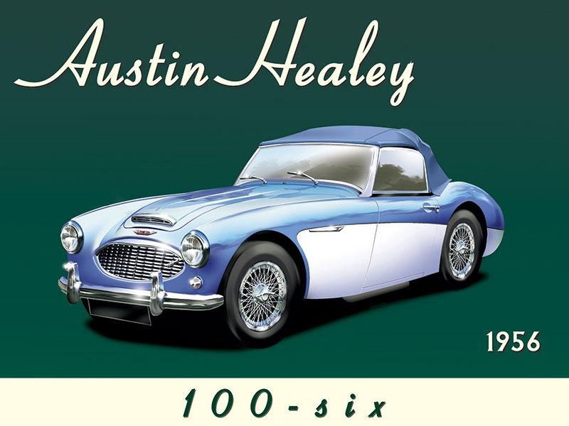 Austin Healey Tin Sign - Large