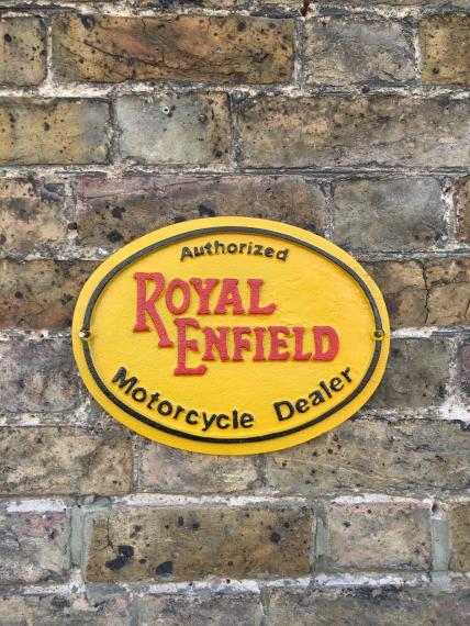 Royal Enfield Sign cast iron