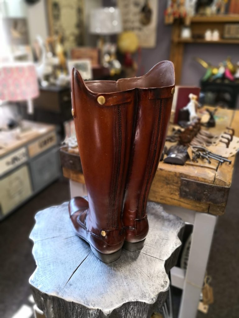 Riding Boots - Umbrella Stand/Vase