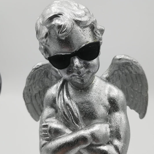 Silver Cherub Figure - Too Cool