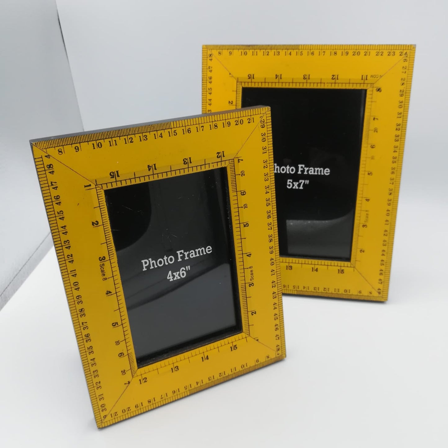 Retro Yellow Ruler 4"x6" Photo Frame