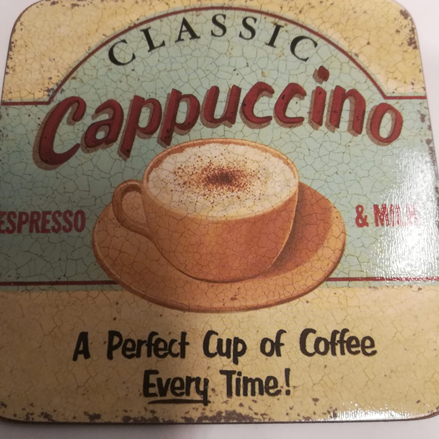 Set of Four Retro Hot Drinks Coasters