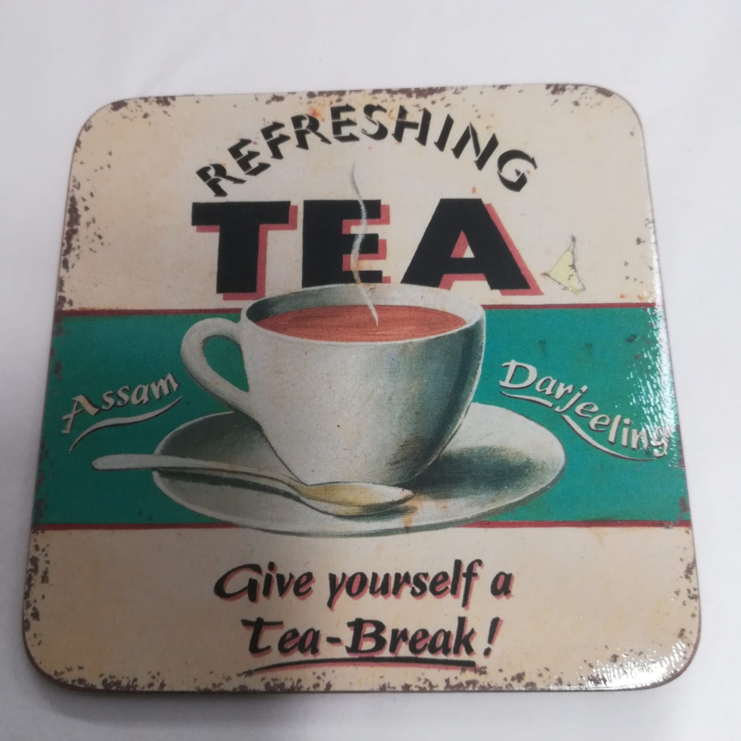 Set of Four Retro Hot Drinks Coasters