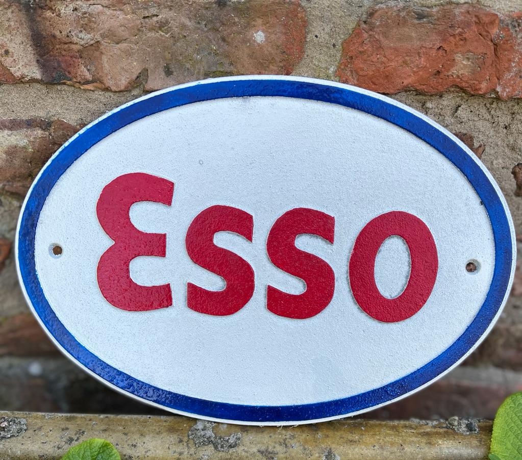 Esso - Cast Iron Sign