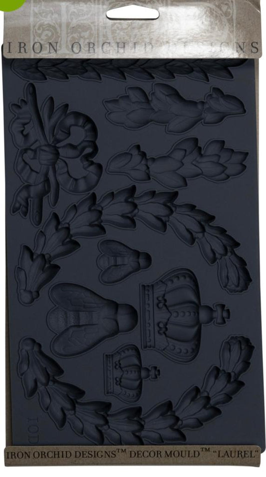 Iron Orchid Designs Laurel grey Mould front of packet