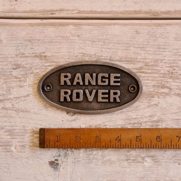 Range Rover - Oval Cast Iron Sign